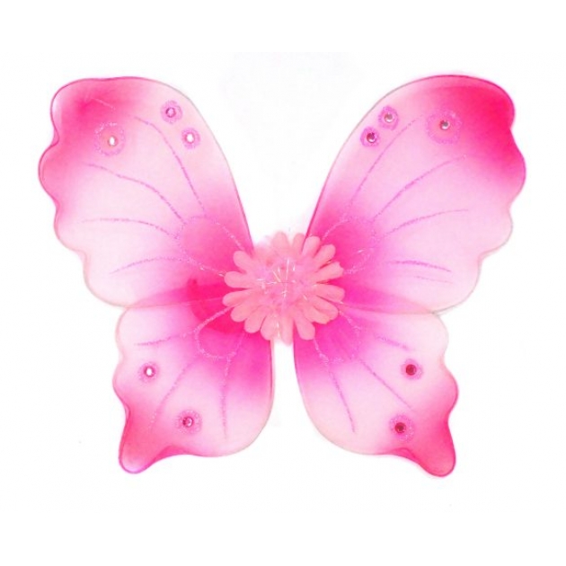 Приставные крылья бабочки 46х37 см роз Новогодняя сказка 972580
