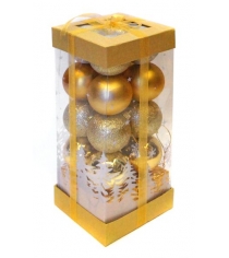 Набор Елочное украшение 5 см 20 шт золото Новогодняя сказка 972766