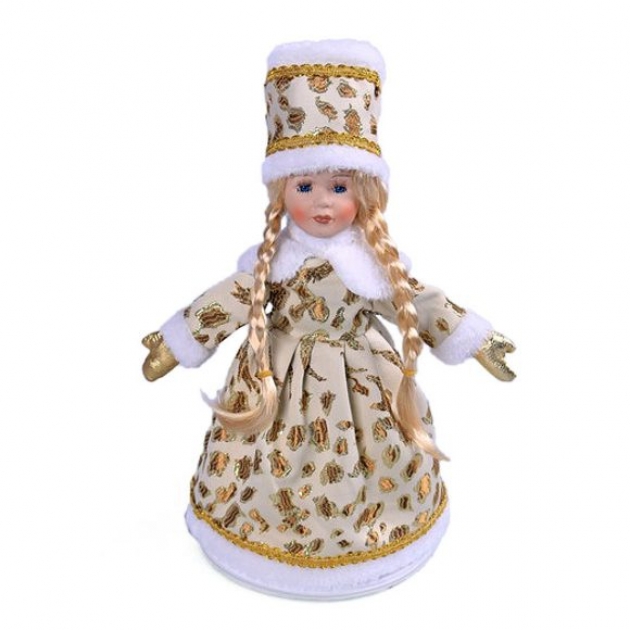 Кукла снегурочка 35 см зол Новогодняя сказка 973011