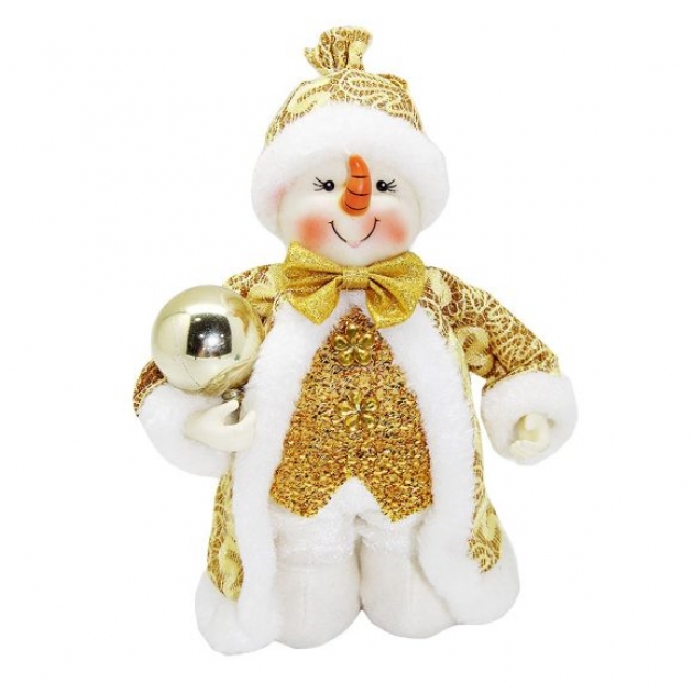 Кукла снеговик 20 см зол Новогодняя сказка 973030