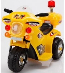 Мотоцикл с аккумулятором для катания детей желтый Ocie 8350033...