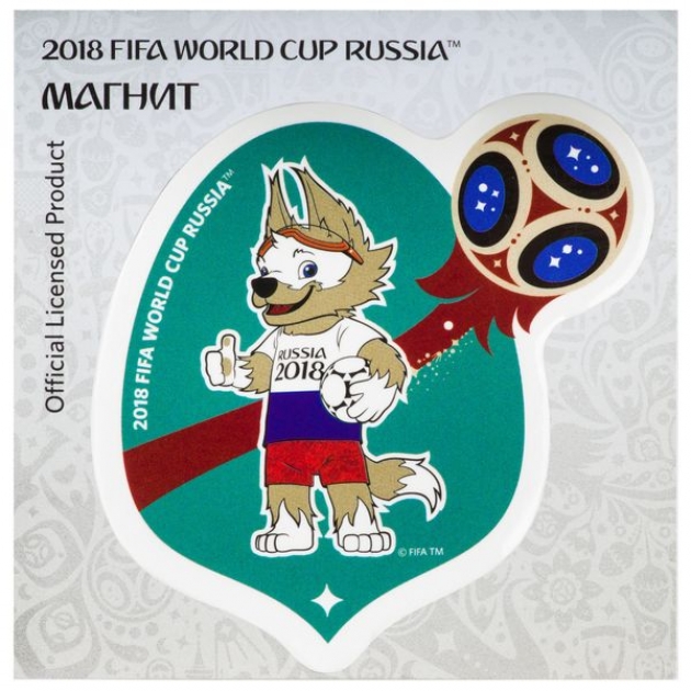Магнит картонный забивака россия Fifa 2036 СН528