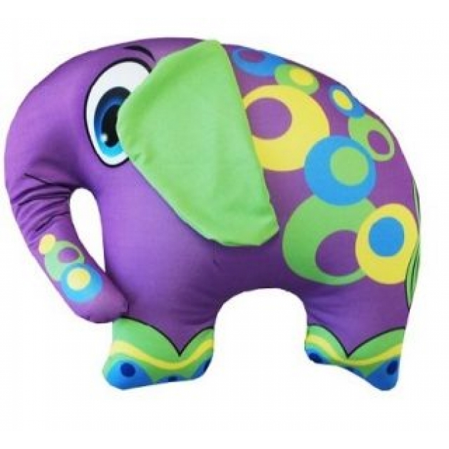 Антистрессовая подушка слон фиолетовый 984234