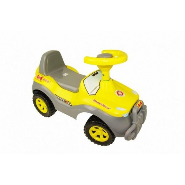 Машина каталка джипик желтая Orion toys 105_жел