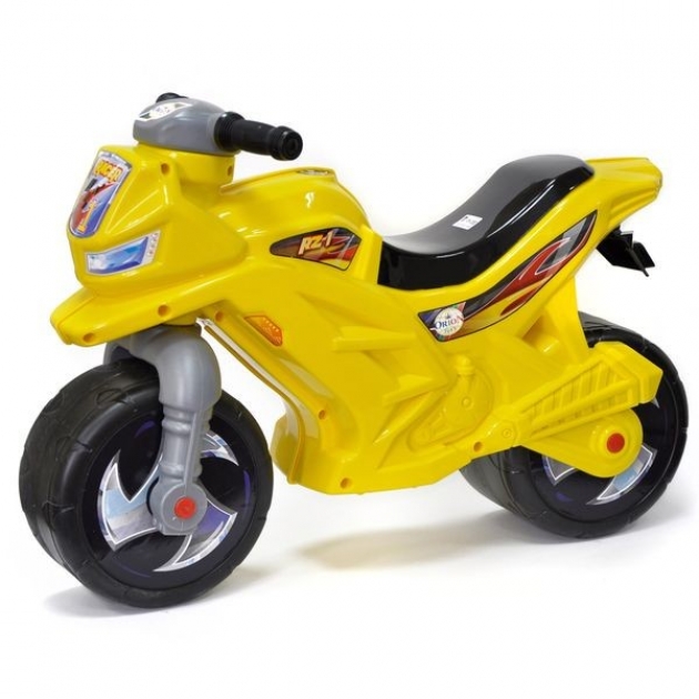 Мотоцикл каталка 2 х колесный желтый Orion toys OP501Ж