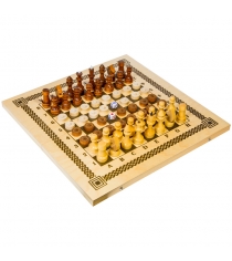 Набор 3 в 1 нарды шашки шахматы деревянные с доской Орловские шахматы В-7...