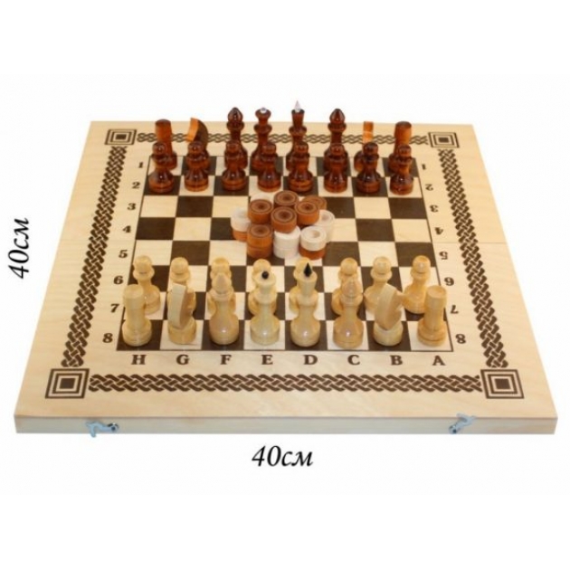 Настольная игра два в одном шашки шахматы Орловские шахматы В-6
