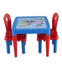 Комплект детской мебели стол и 2 стула голубой Pilsan 03-414