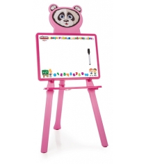 Доска для рисования магнитно маркерная panda розовая Pilsan 03-418