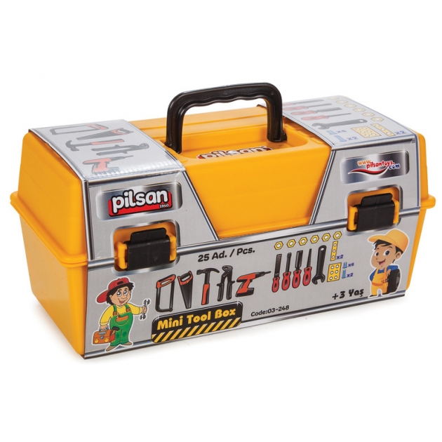Мини набор строителя в ящике mini tool case Pilsan 03-248