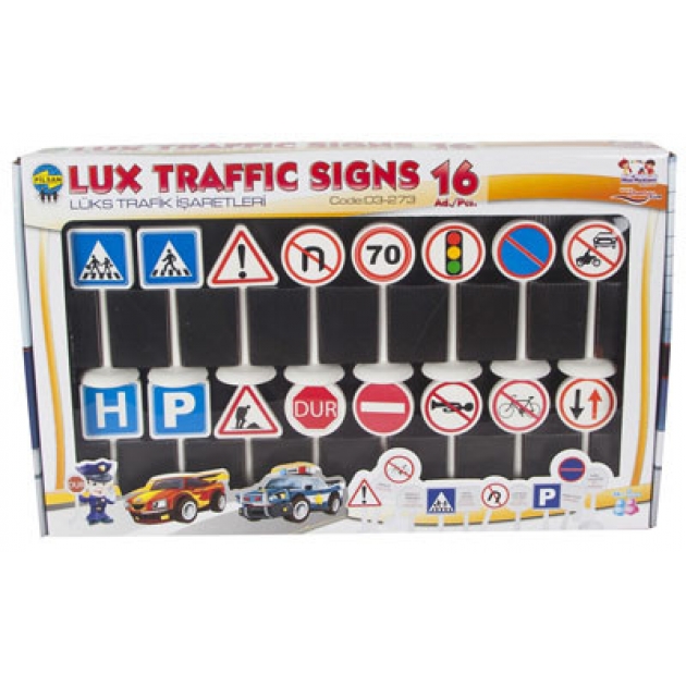 Набор дорожных знаков lux traffic signs Pilsan 03-273