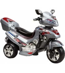 Электромобиль мотоцикл серебристый Пламенный мотор 86093