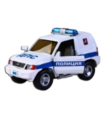 Машина металлическая mitsubishi полиция дпс 1:43 Пламенный мотор 870206