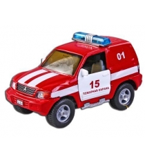 Машина металлическая mitsubishi пожарная охрана 1:43 Пламенный мотор 870205