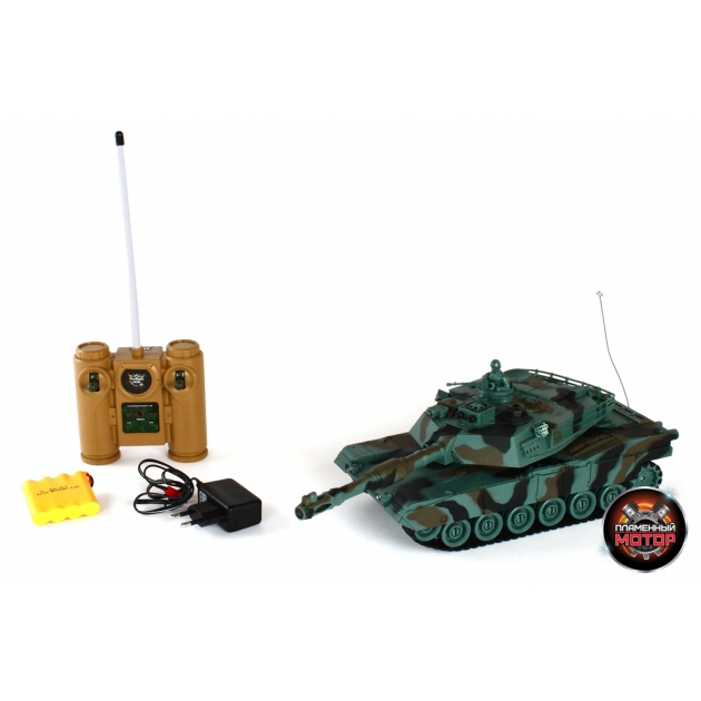 Танк радиоуправляемый 1:28 Abrams M1A2 Пламенный мотор 87556