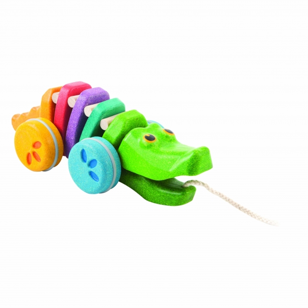Каталка на веревочке Plan Toys Крокодил 1416