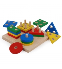 Сортер Plan Toys Доска с геометрическими фигурами 2403...