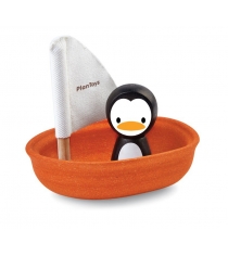Игрушка для ванны лодка и пингвин Plan Toys 5711