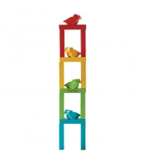 Деревянная игрушка Plan Toys Башня с птичками 16 предметов 5141...