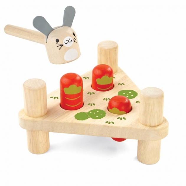 Деревянная игрушка Plan Toys Зайчик и морковки 5436
