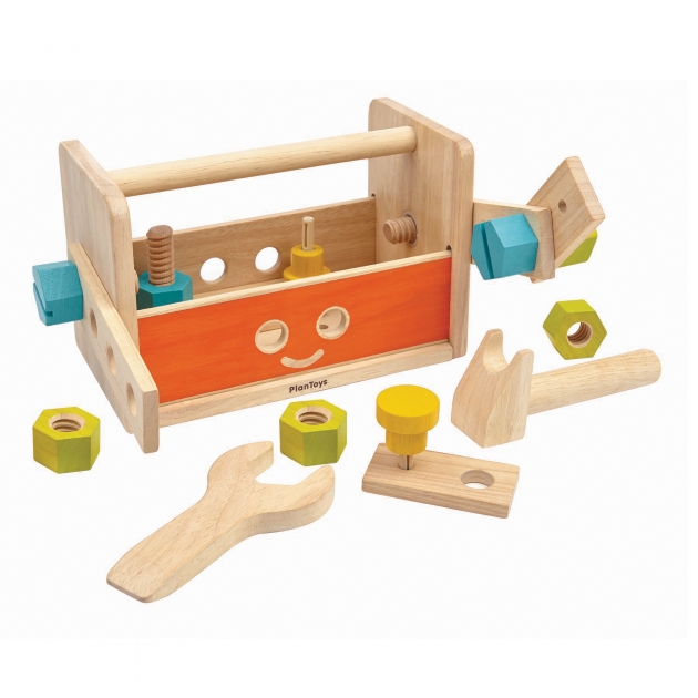 Набор инструментов Plan Toys в ящике Робот 16 предметов 5540