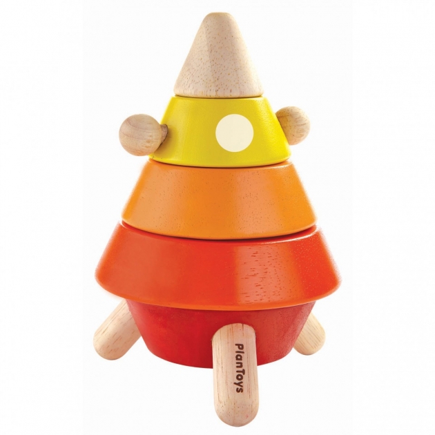 Пирамидка Plan Toys Ракета 17 см 5708