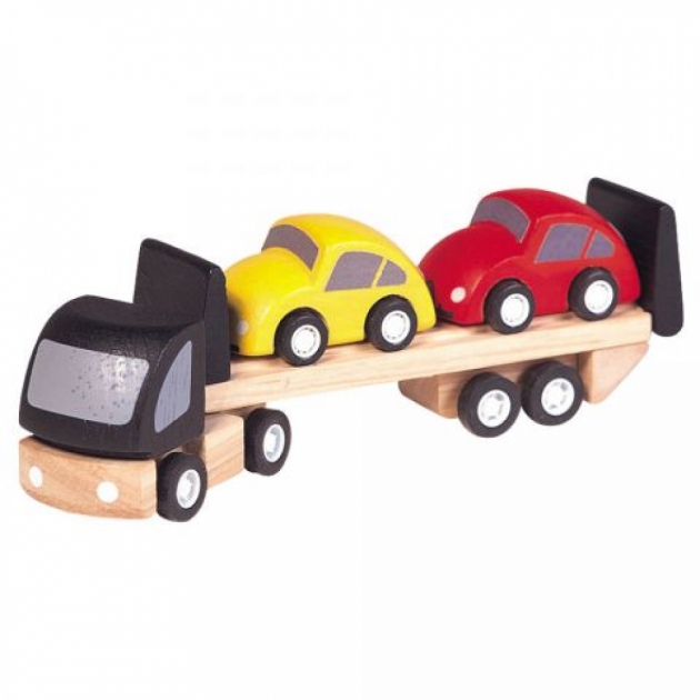 Деревянная игрушка Plan Toys Город Автовоз с машинками 6043