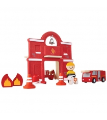 Игровой набор Plan Toys Пожарная станция 6619