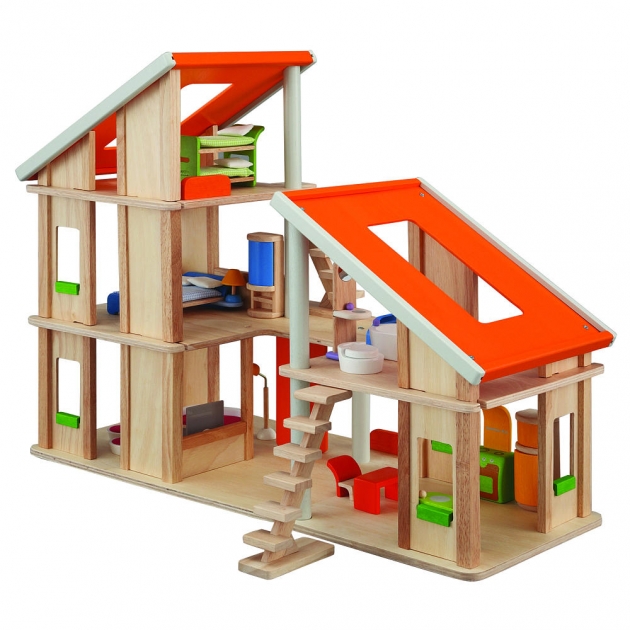 Кукольный домик Plan Toys Шале с мебелью 7141