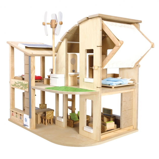 Кукольный домик Plan Toys Эко с мебелью и аксессуарами 7156