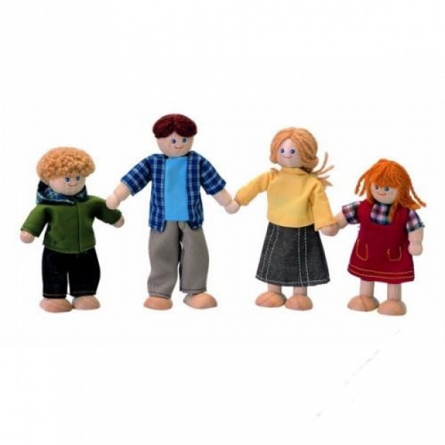 Набор из 4 кукол Plan Toys Кукольная семья 7415