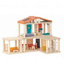 Детский конструктор Plan Toys Кукольный домик с мебелью 28 деталей 7610