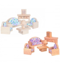 Набор деревянной мебели Plan Toys для кукол Классическая Гостиная 9015