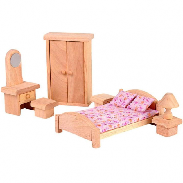 Набор кукольной мебели Plan Toys Классик Спальня 9016