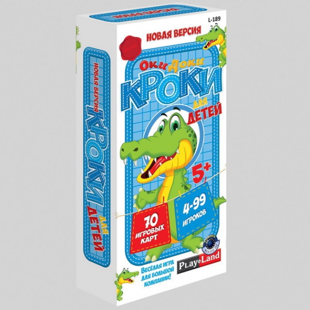 Игра настольная оки доки кроки для детей 30x15x6 см Play Land L-189