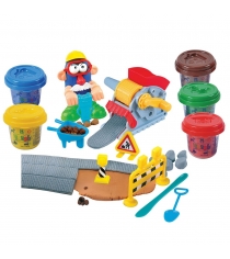 Набор с пластилином дорожные работы PlayGo Play 8637