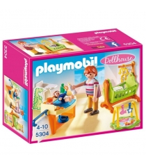 Кукольный дом детская комната с люлькой Playmobil 5304pm...
