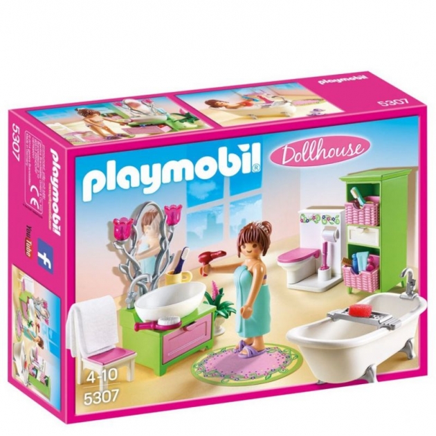 Кукольный дом романтическая ванная комната Playmobil 5307pm
