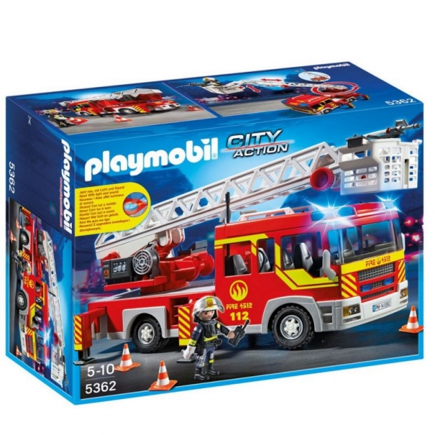 Пожарная машина с лестницей со светом и звуком Playmobil 5362pm