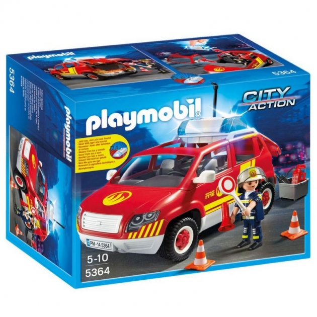 Пожарная машина командира со светом и звуком Playmobil 5364pm