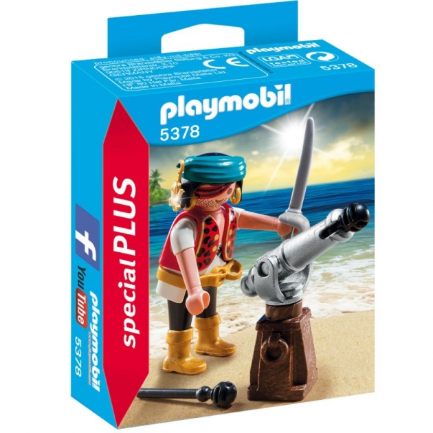 Экстра набор пират с пушкой Playmobil 5378pm