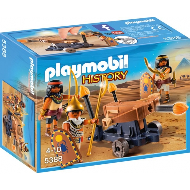 Римляне и египтяне египетский солдат с баллистой Playmobil 5388pm