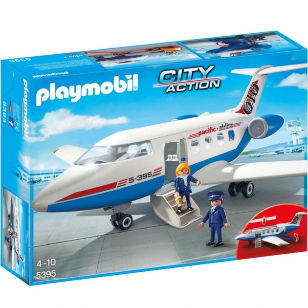 Городской аэропорт пассажирский самолет Playmobil 5395pm