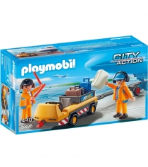 Буксир самолета с наземной командой Playmobil 5396pm...