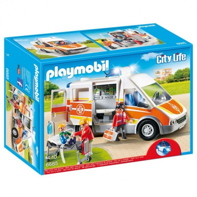 Машина скорой помощи со светом и звуком Playmobil 6685pm
