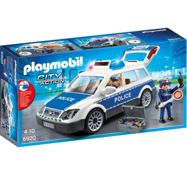 Конструктор полиция полицейская машина со светом и звуком Playmobil 6920pm