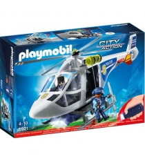 Конструктор полиция полицейский вертолет с led прожектором Playmobil 6921pm...