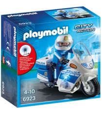 Конструктор полиция полицейский мотоцикл со светодиодом Playmobil 6923pm...