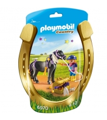 Ферма пони конюх с пони звездочка Playmobil 6970pm