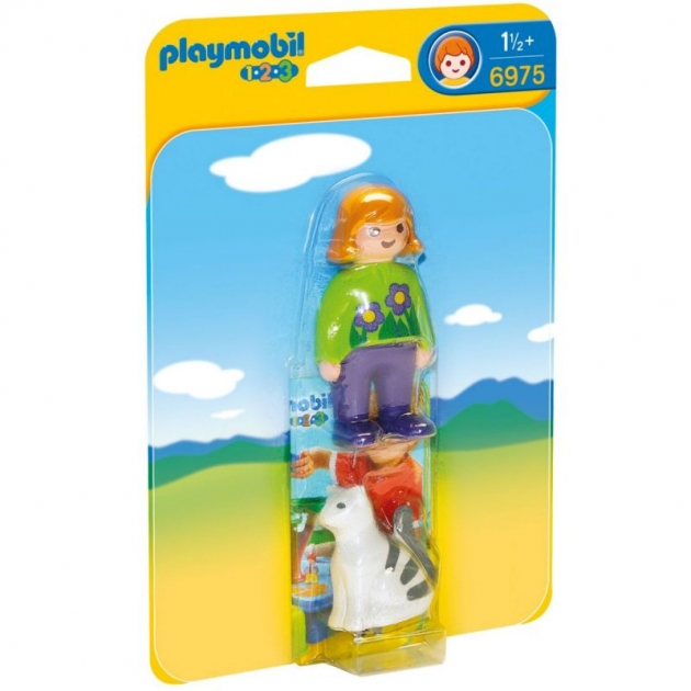 1 2 3 женщина с кошкой Playmobil 6975pm